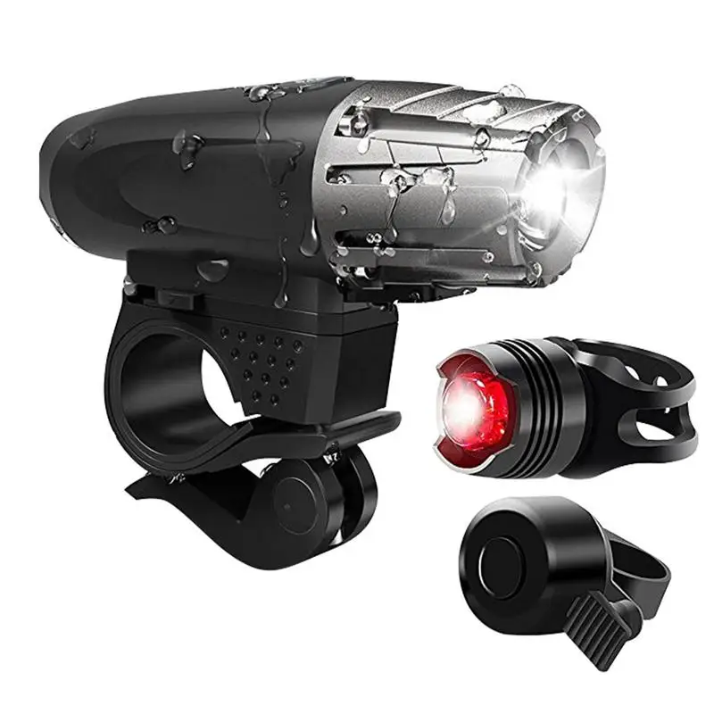 

Powerful Bike Light 1000mAh USB Rechargeable Bicycle Headlight Flashlight 200LM Lamp Bicycle Headlight For Night Riding Cycling