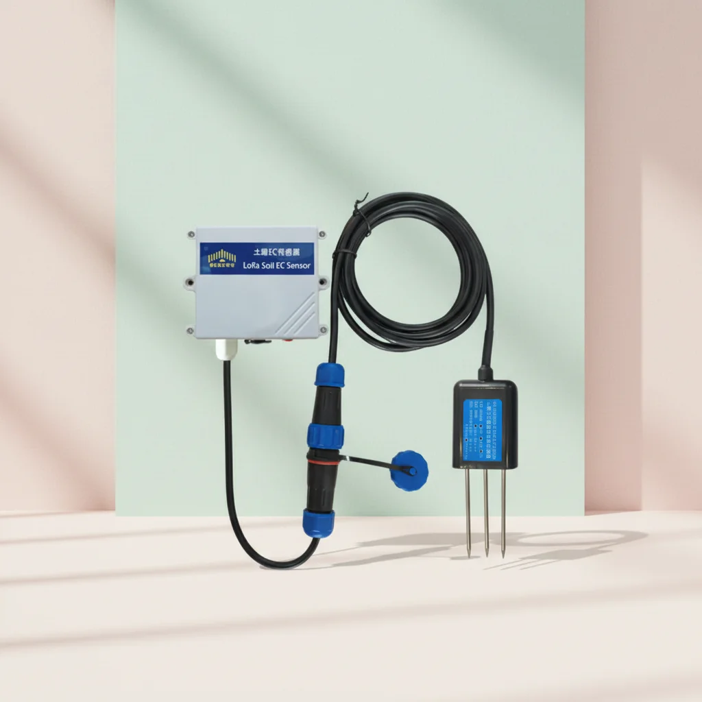 Фото Высокоточный сельскохозяйственный датчик ZONEWU LoRaWAN 3-в-1 для измерения температуры, влажности и электропроводности почвы №2