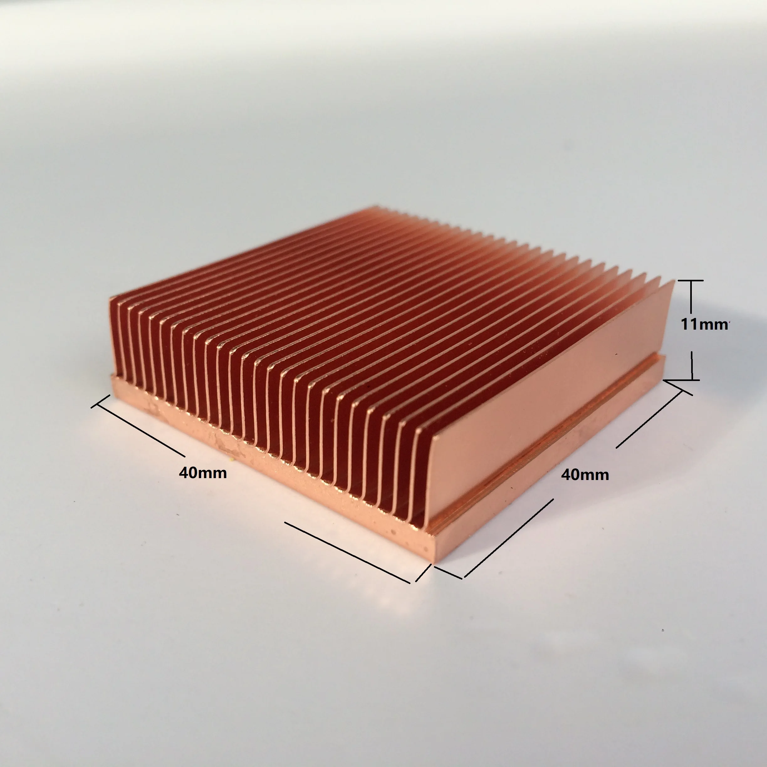 

1pc copper heatsink 40*40*11mm for Chip VGA RAM LED IC radiator COOLER cooling