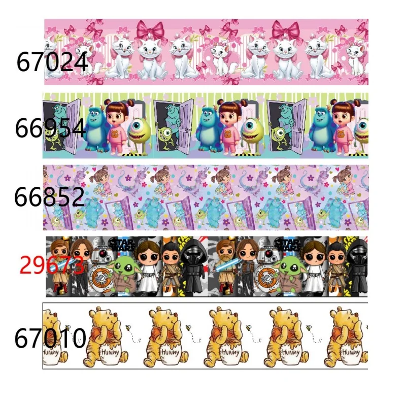 5 ярдов ленты Disney корсажная лента с принтом 25 мм для бантов материалы рукоделия