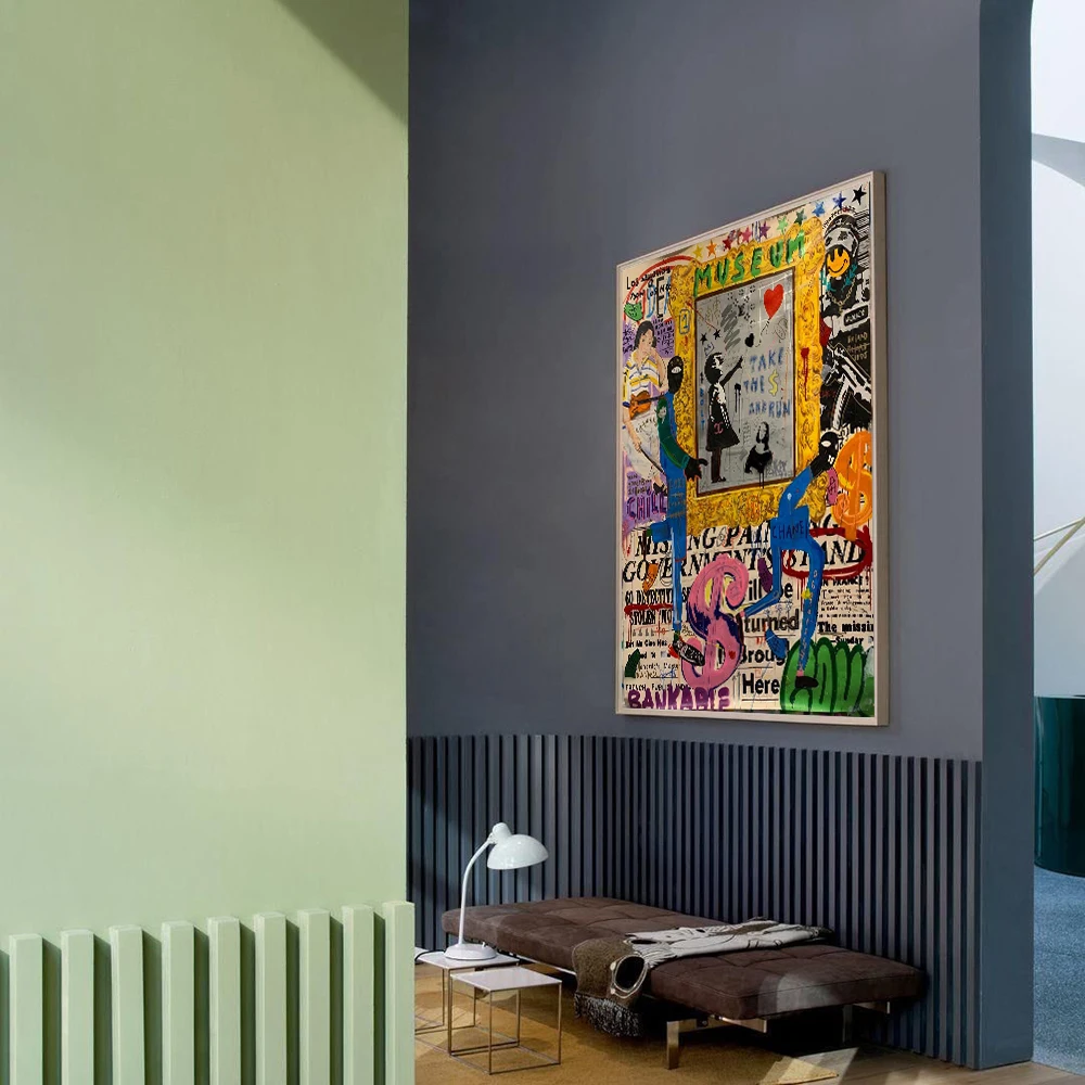 Поп-арт уличный стиль граффити настенный постер современная мода домашний декор