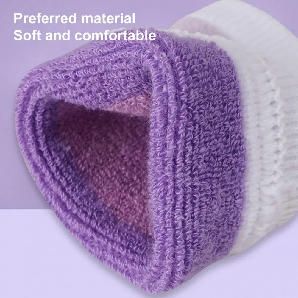 

Wrist Guard Practical Sweat-absorbing Polyester Fitness Sports Bracer Wrist Sweatband for Kids