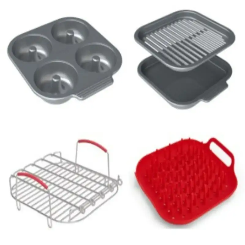

/Air Fryer Official Cooking and Baking Set, Fits 6qt/10qt Air Fryer, 10-piece, Assorted