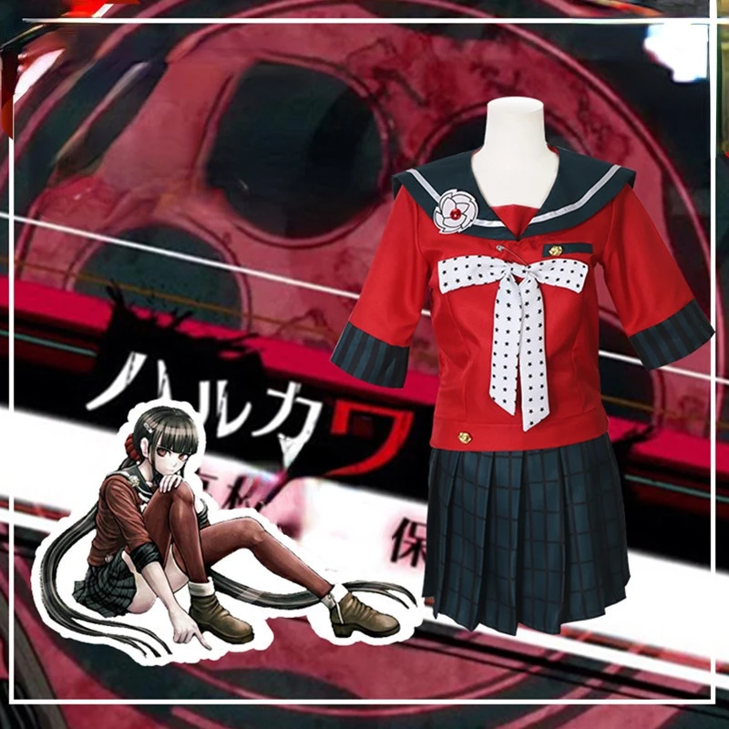 

Anime Danganronpa Harukawa Maki School Girls Uniform Set Cosplay Costume Halloween Costume for Kids