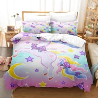colour dream unicorn bedding set single twin full queen king size dream unicorn set childrens kid bedroom duvetcover sets 05