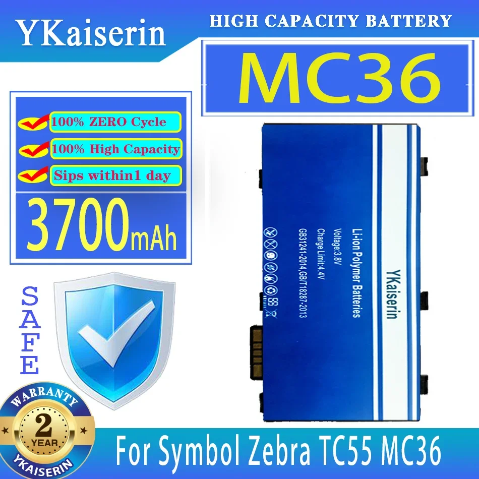 

YKaiserin Battery MC36 (82-164807-0) 3700mAh For Motorola Moto Symbol Zebra TC55 MC36 82-164807-0 Bateria