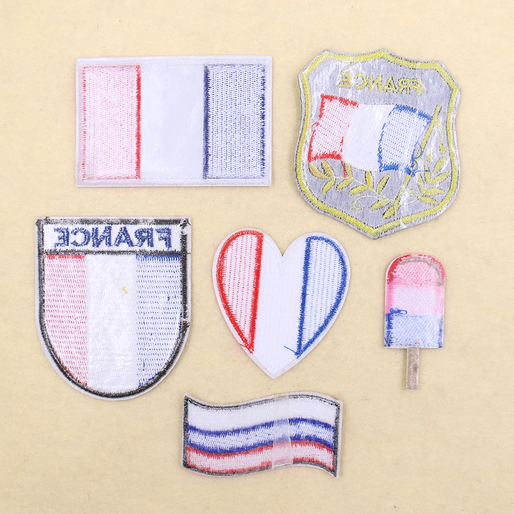 2 шт. вышитые патчи с французским флагом | Дом и сад
