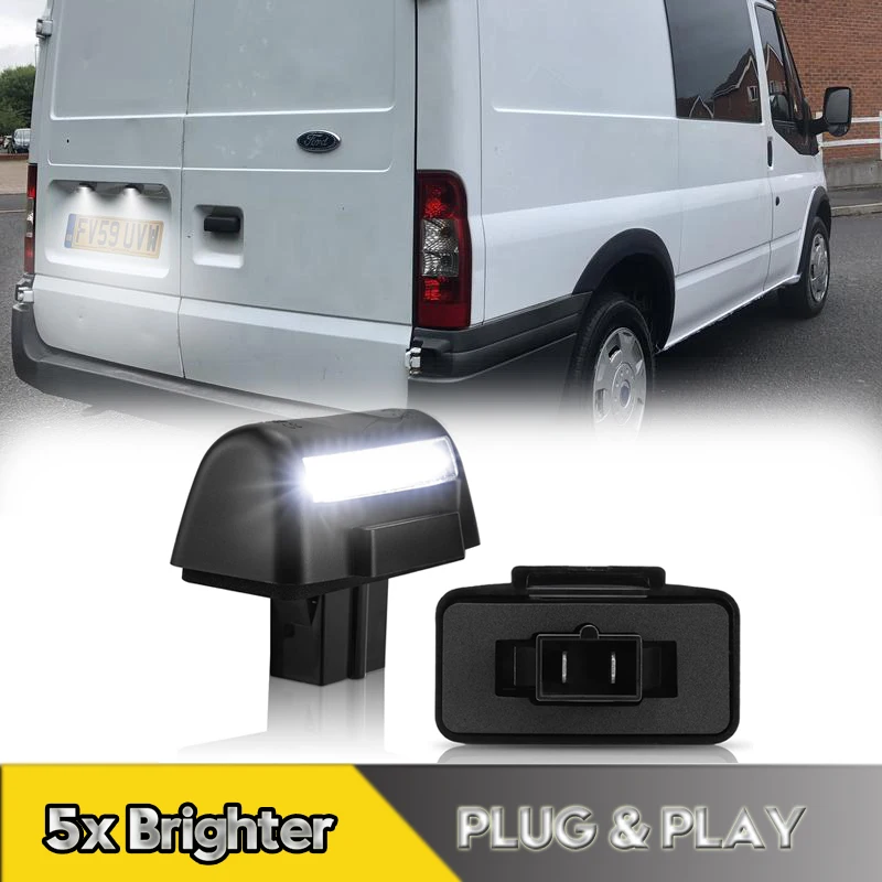 2 шт. для Ford Transit MK5 MK6 MK7 Connect 1985-2014 светодиодный номерной знак лампы супер яркие 6000K
