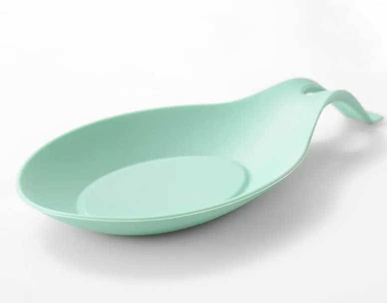 

Spoon Holder Pad Repose Silicone Lid Soporte Utensilios Fork Mat Shelf Organizer Spoon Pad Porte Colher De Cocina Utensilios