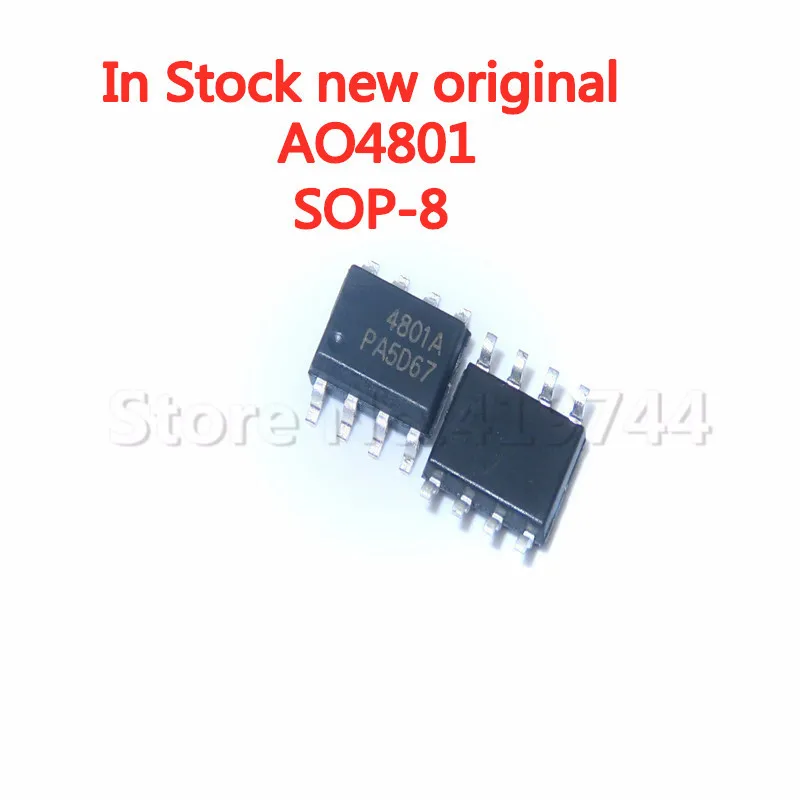 5 шт./лот AO4801 SOP-8 AO4801A 4801 SOP8 30V двухканальный полевой эффект трубка в наличии новый оригинальный IC