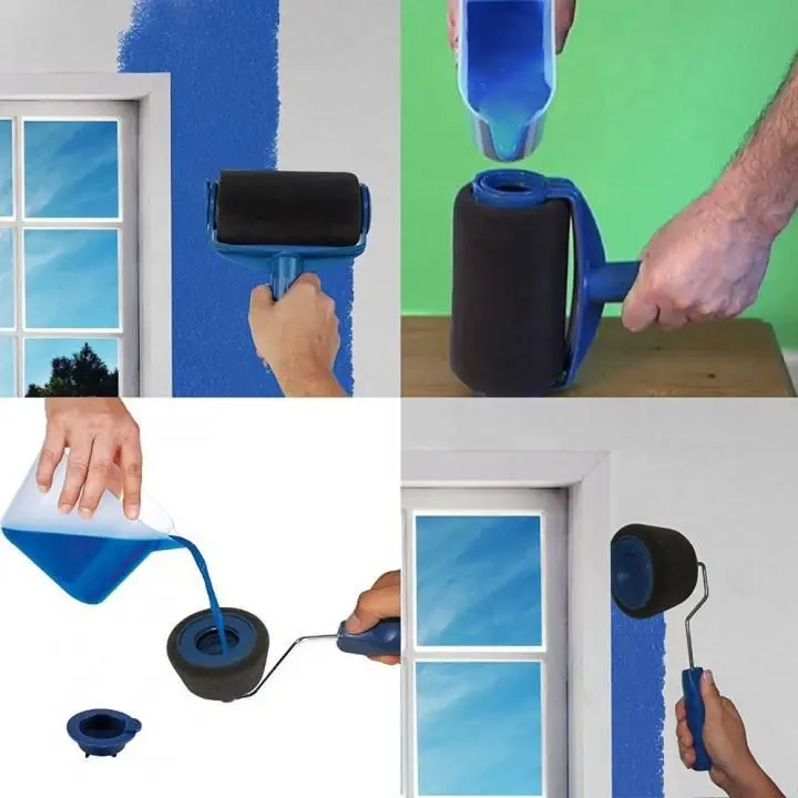 

Paint Roller drip Paint Roller Set 5 pcs wall painting Set decoration brush multi function Paint Roller corner brush tools