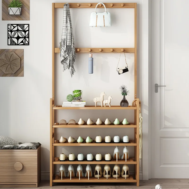 

Multi-function Hanging Rack Landing Home Bedroom Net Red Clothes Storage Finishing Shelves Bag Simple Coat Cabeceros Furniture