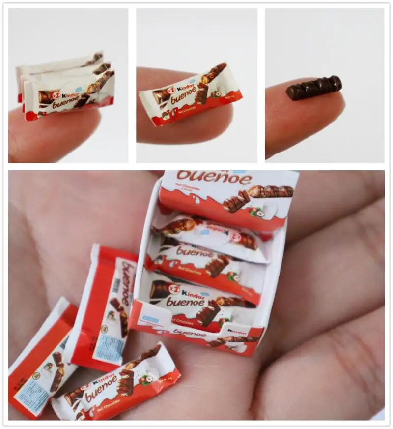 Новинка 1 комплект масштаб 1/6 1/12 миниатюрный кукольный домик с шоколадной глиной