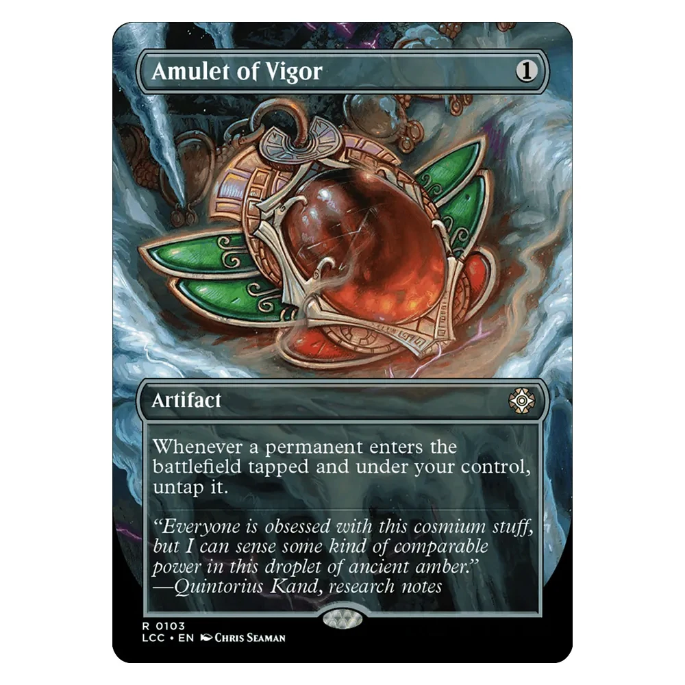 Фото Коллекционные карточки TCG Magical Holo Game Collection: Amulet of Vigor/Scrawling Crawler/Boseiju, Who Endures — подарок на праздник для мальчиков №3