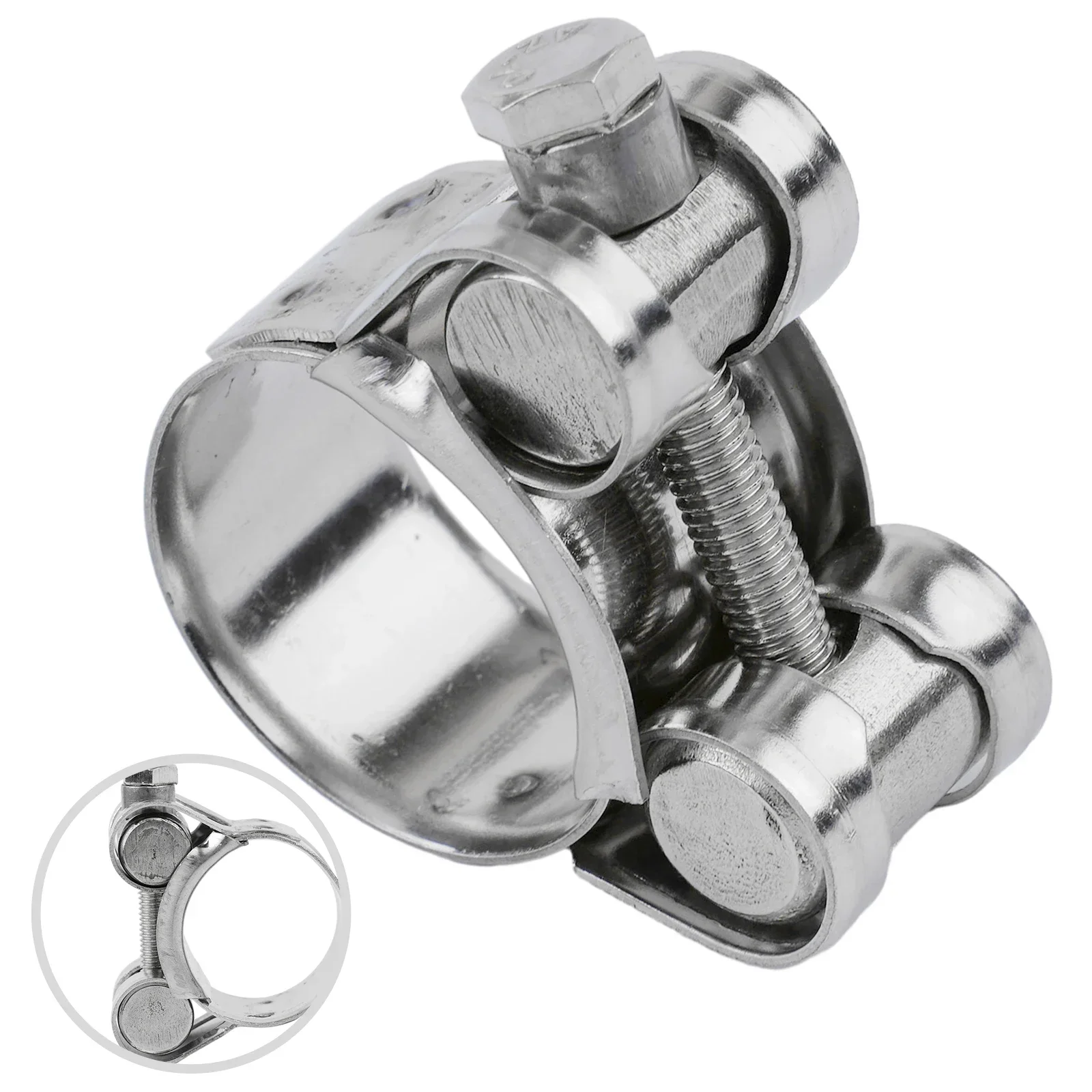 Хомут для шланга выхлопной трубы 17-43 мм из нержавеющей стали соответствующий BSI