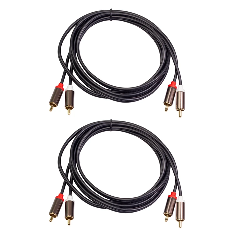 

Hot-2X 2RCA To 2 RCA Coaxial Audio Cable 3.5 Jack Stereo RCA Audio Cord 1M For Home Theater DVD TV Amplifier CD Soundbox