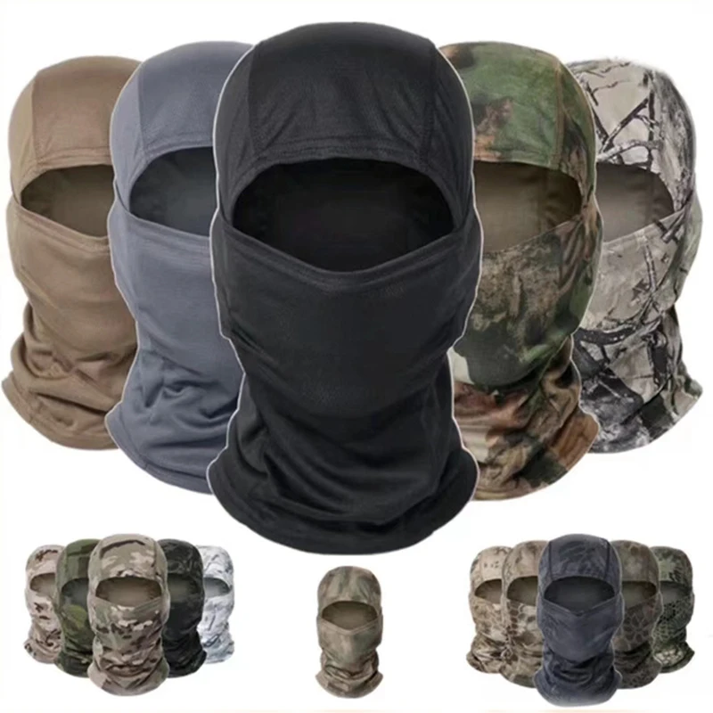 

Multicam Camouflage Balaclava Full Face Scarf Mask Hiking Cycling Hunting Army Bike Military Head Cover Tactical Airsoft Cap Men