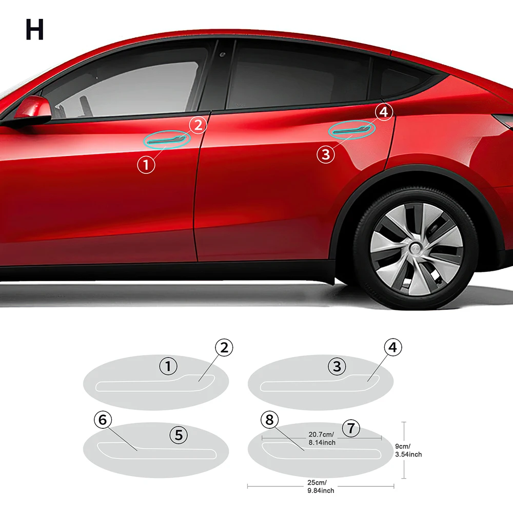 

KUNGKIC для Tesla Model Y 2020 2021 2022 2023 PPF ТПУ Защитная пленка для автомобиля прозрачная наклейка на кузов мил защита краски