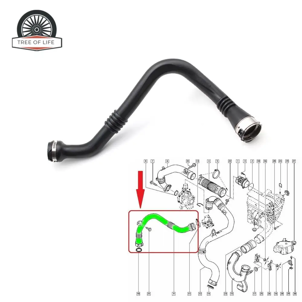 8200804000 82 00 804 000 для RENAULT SCENIC III MEGANE 1 9 dCi 131 Intercharge воздушный шланг зарядки