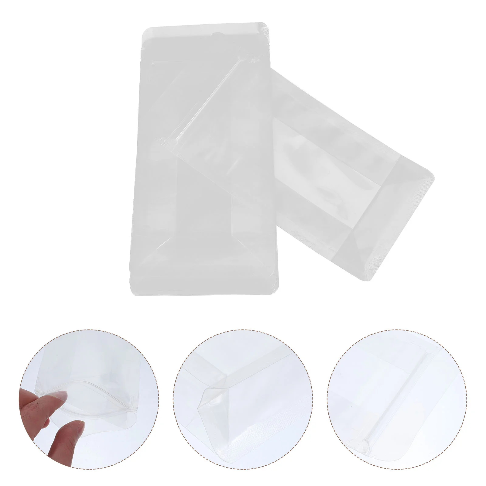 

20 Pcs Transparent Octagonal Seal Clear Packing Bags Candy Packaging Bread Cellophone Bags Transparent Reusable Seal Bag