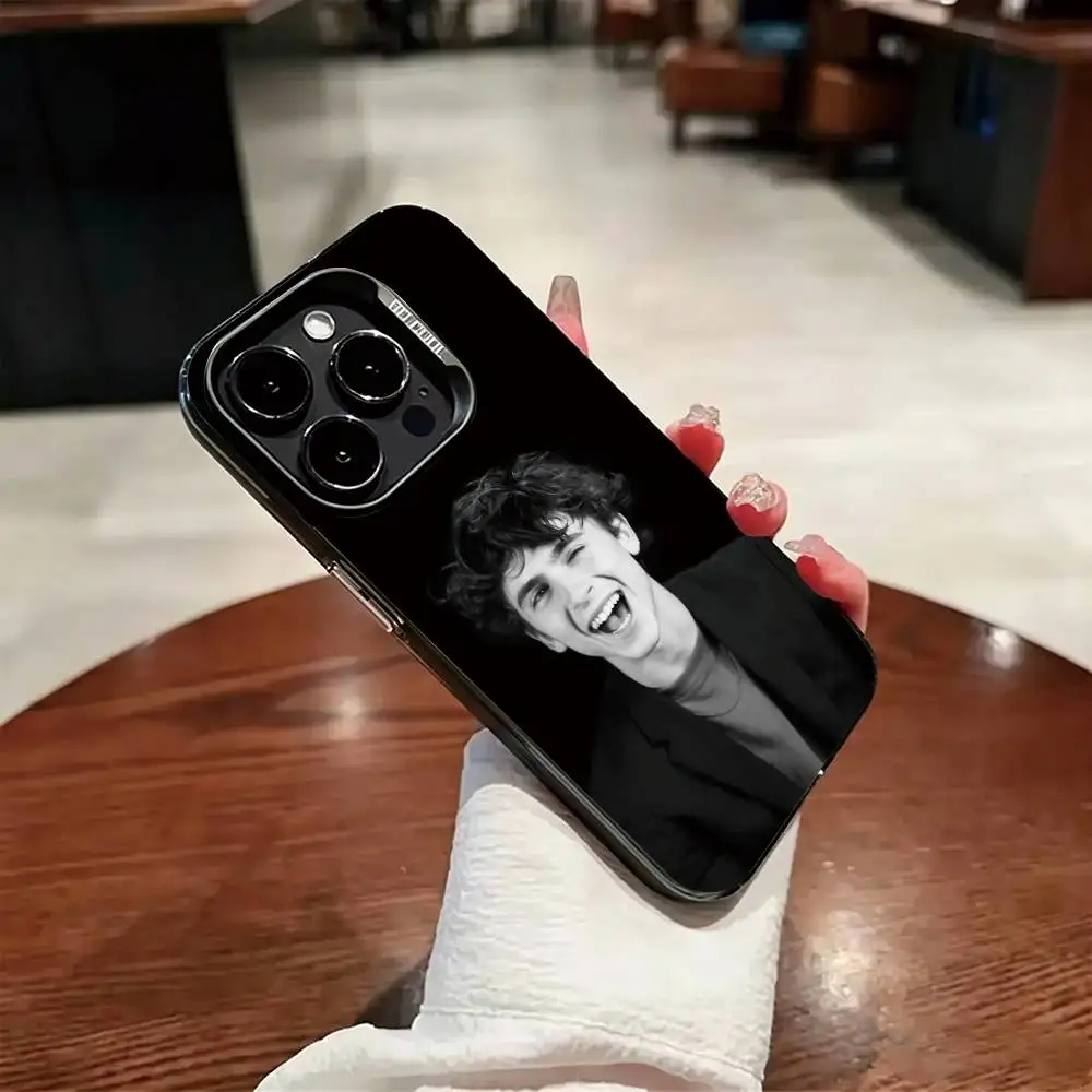 Чехол для телефона T-Timothee Hal Chalamet Actor для iPhone 17, 16, 15, 14, 13, 12, 11 Plus, Pro Max, XS, цветной серебристый чехол-накладка (art.: 3920dc1515fb8) - 3920dc1515fb8