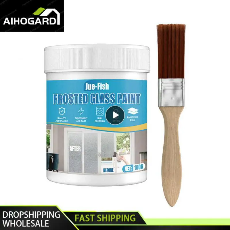

Matt Frosted Effect Hazy Frosted Glass Paint Household Glass Decoration Door And Window Privacy Covering Sun Blocking 100g