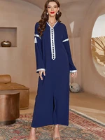 fashion new kaftan women muslim arabic dubai abaya dress hooded ramadan robe longue femme musulmane islamic modest long dresses