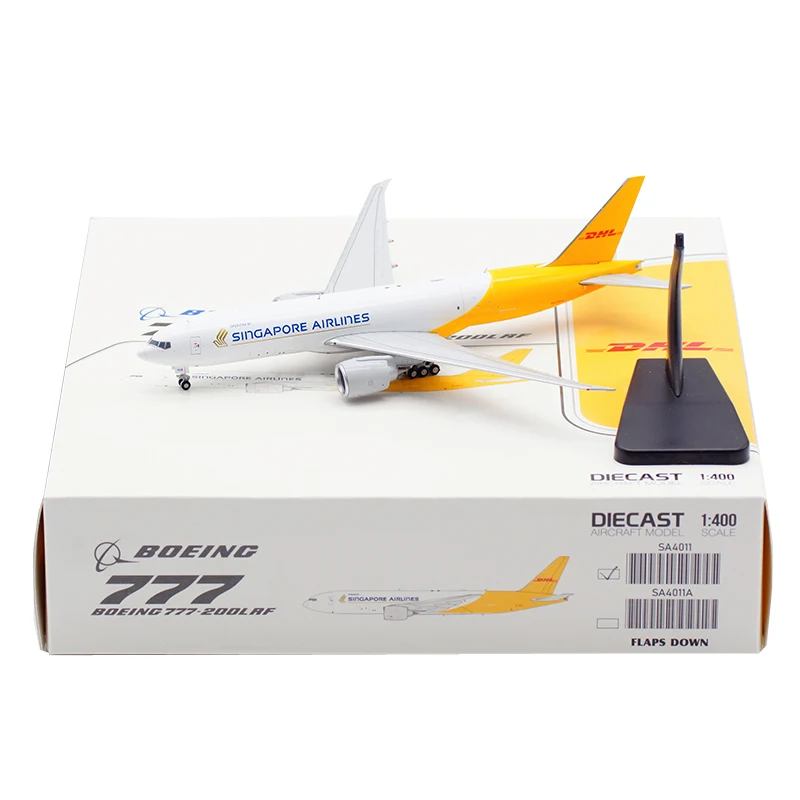 

Diecast 1:400 Scale Singapore Airlines B777-200LRF 9V-DHA Alloy Aircraft Model Collection Souvenir Display Ornaments