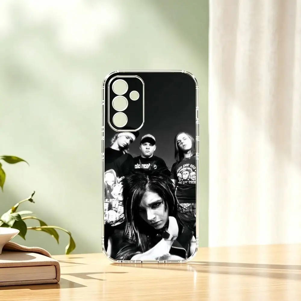 Чехол для телефона Bill-Tom Kaulitz Tokio Hotel, прозрачный, силиконовый, мягкий, для Samsung A10, 12, 20, 21S, 30, 31, 40, 50, 51, 52, 70, 71 (art.: 3920db49ce258) - 3920db49ce258