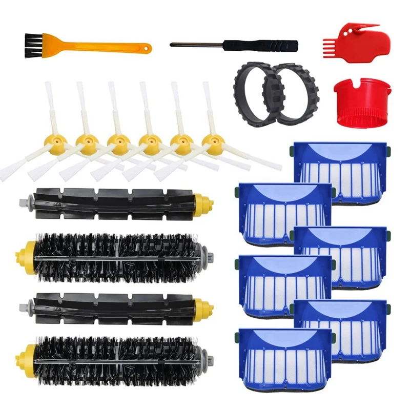 

Replacement Roller Brush Side Brushes Hepa Filters Compatible For Irobot Roomba 630 650 Robot Vacuum Cleaner Accessories
