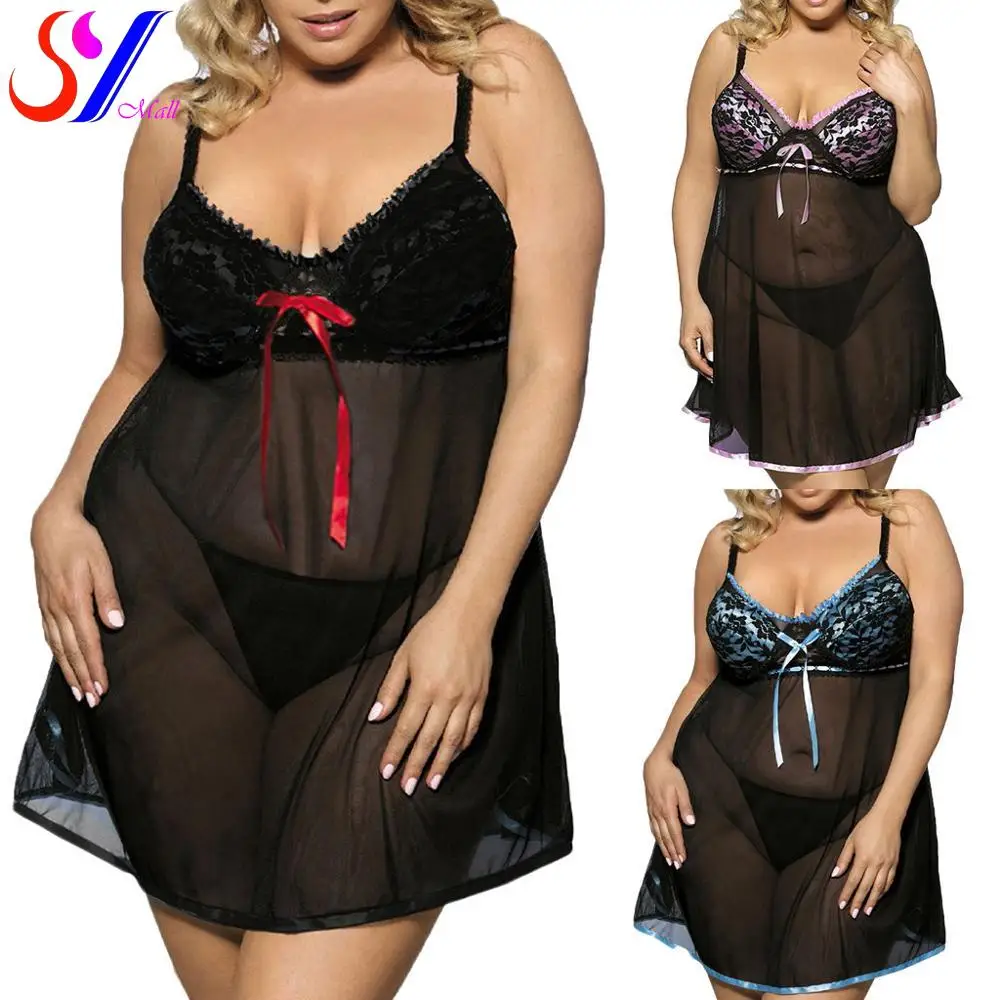 

Кружевная Пижама SY, ночная сорочка большого размера, ночные женские ночные рубашки без рукавов, прозрачная ночная сорочка, женское сексуаль...