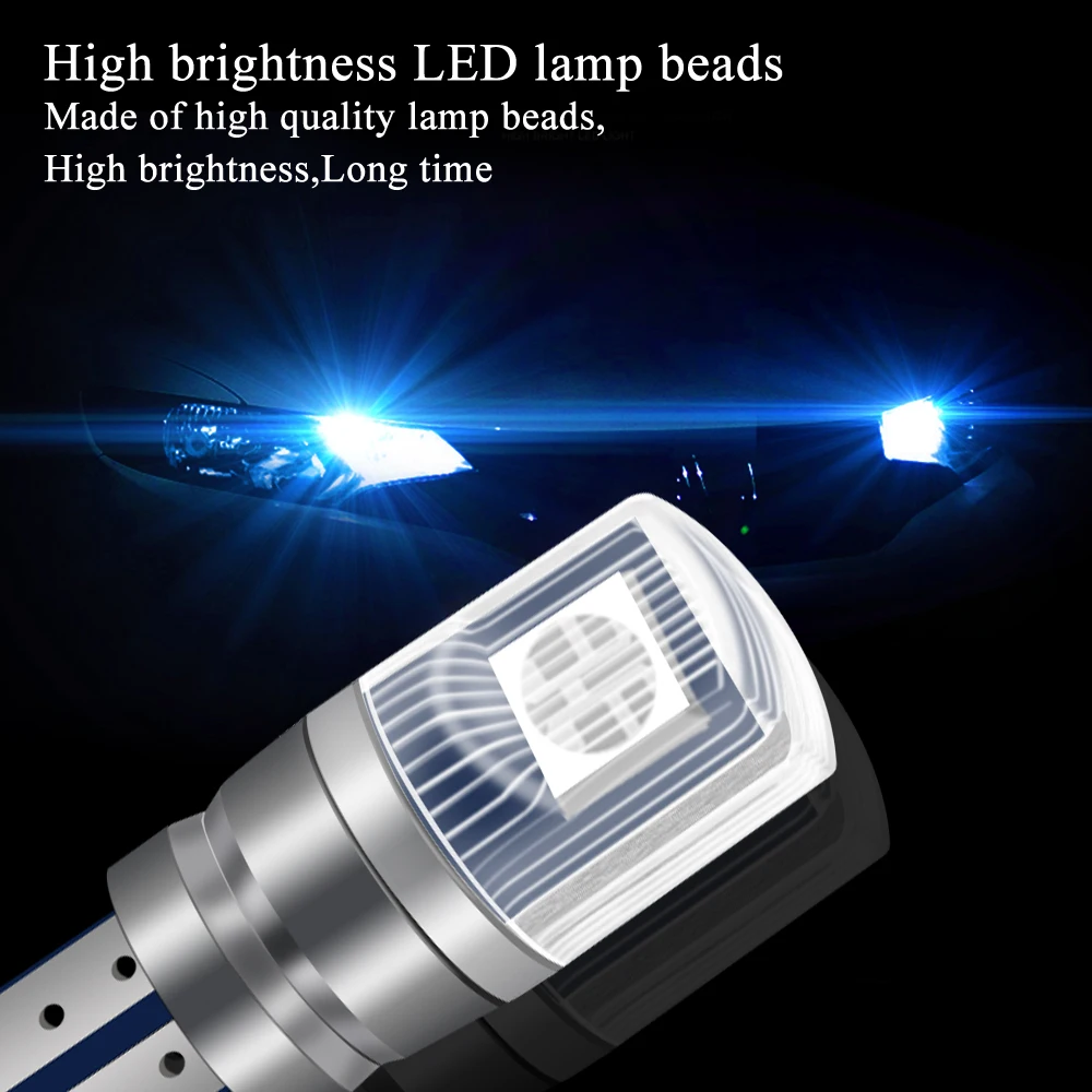 Пульт дистанционного управления с 2 шт. RGB T10 W5W LED 194 168 5050 12 В Автомобильная