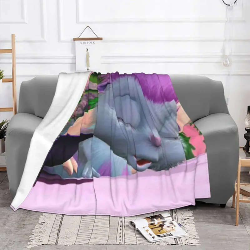 

Bibble Sleep Blanket Flannel Autumn/Winter Anime Portable Ultra-Soft Throw Blankets for Bedding Travel Bedspread