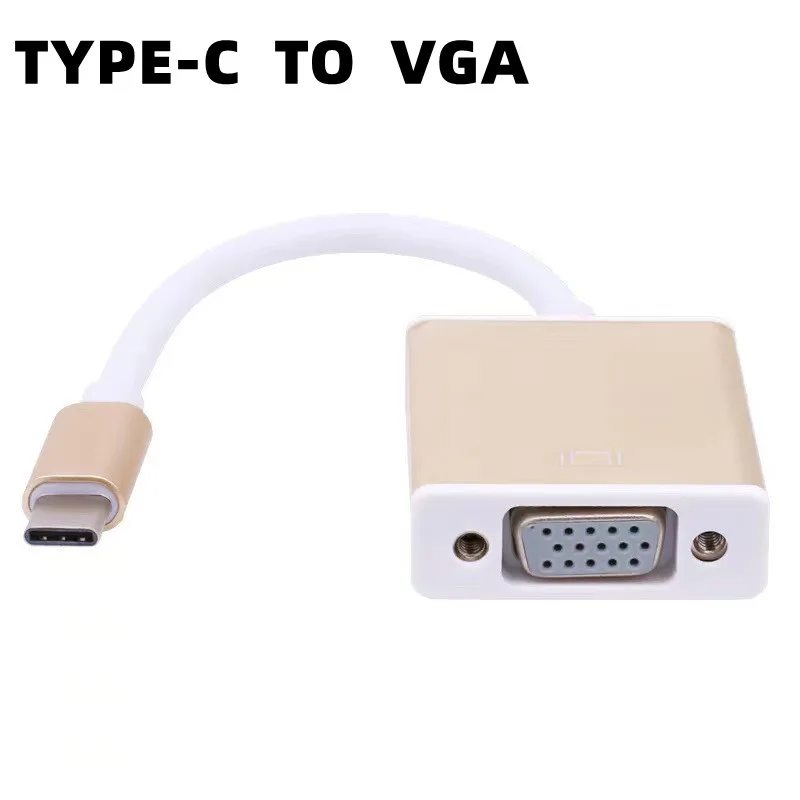 

Кабель-преобразователь USB 3,1 типа C папа-мама VGA, 1080P FHD для Macbook, 12 дюймов, адаптер Chromebook Pixel Lumia 950XL USBC-VGA