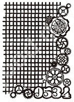newgears and grids and numbersmetal cutting stencil scrapbooking diy decoration craft embossing 2022 easter