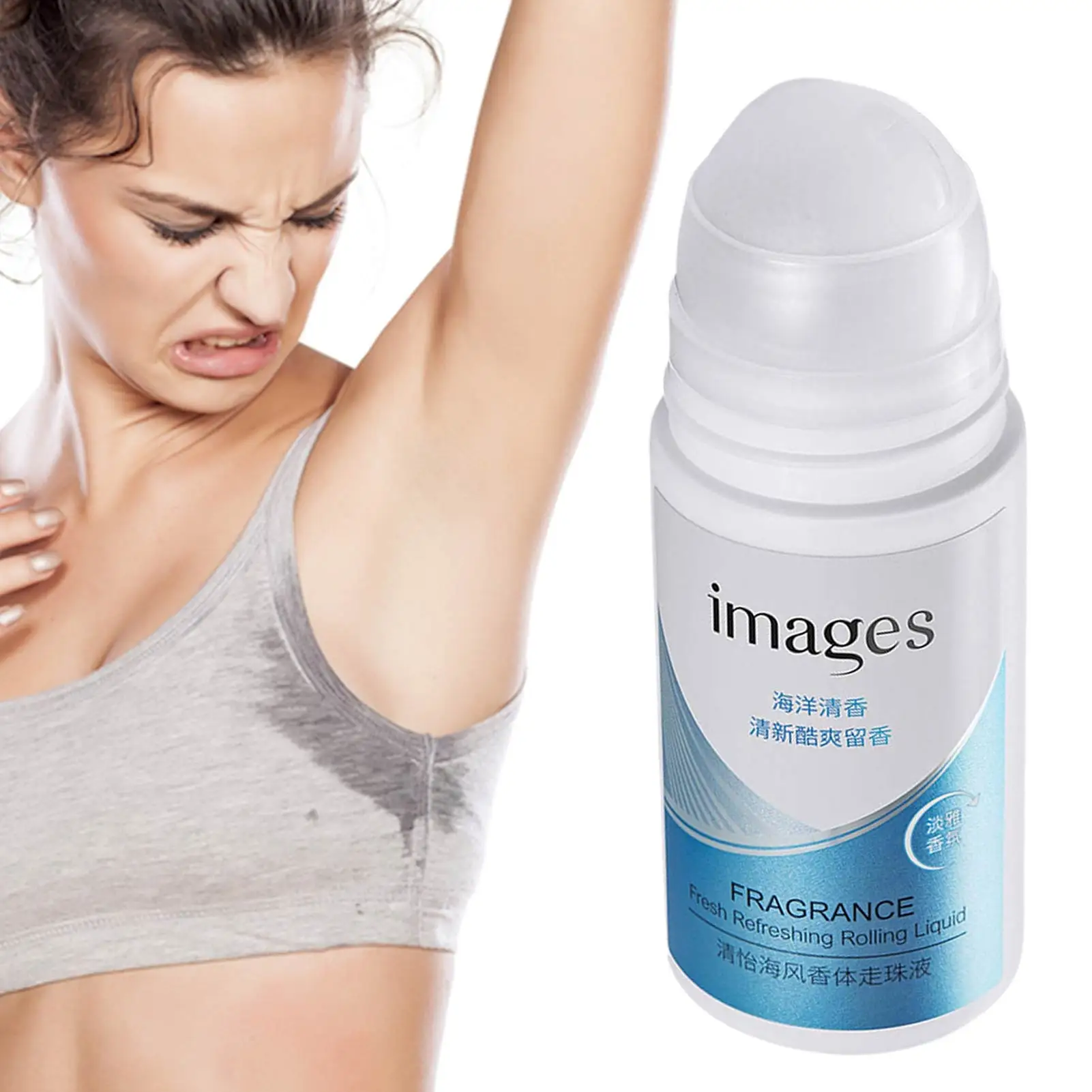 

Roll-On Antiperspirant Women 50ml Anti-Perspirant Roll-On Deodorant Portable Deodorant Stick Against Underarm Wetness Energizing