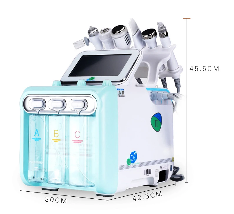 

best ultrasound jet peel 6 in 1 facial skin care beauty salon small bubble water oxygen multi-function cleansing machine