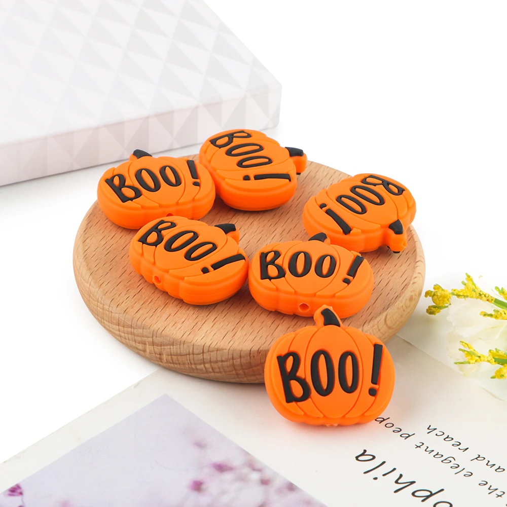 Kovict 50-200Pcs New Cartoon Dolphin Pumpkin Peach Silicone Beads DIY  Jewelry Bracelets Making Necklace Accessories