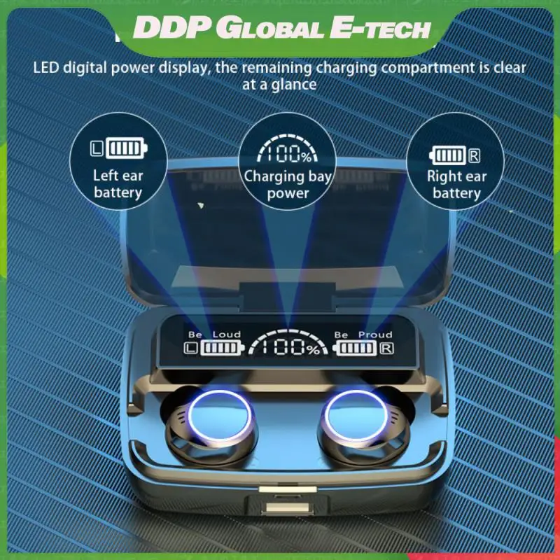 

Tws Wireless Earphone Deep Bass 5.1 Touch Earphones With Charging Box Sports Headset M11-1 Denoise Wireless Headset