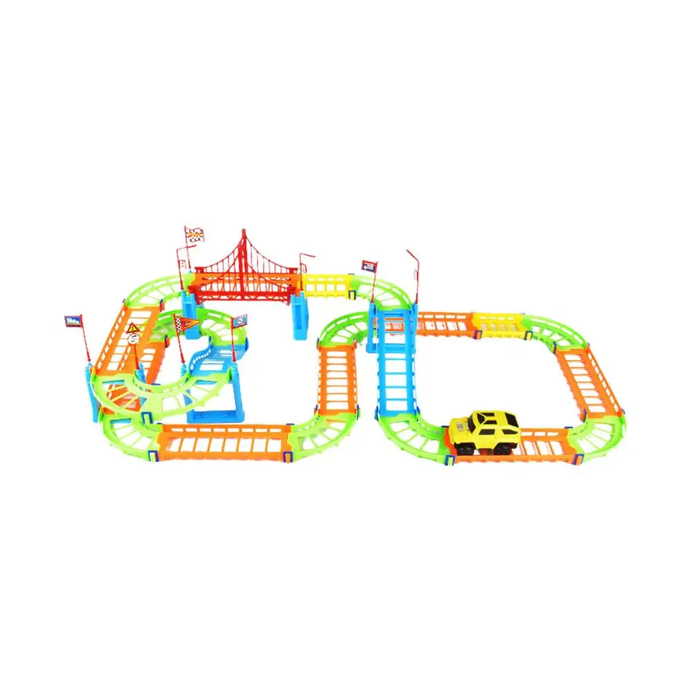 

Electric Rail Car Set Electric Railway Track Car Set Construction Race Tracks For Kids Boys Toys Educational Toys Not Include Ba