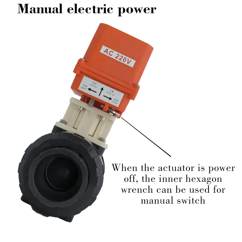 DN50 220 В переменного тока 24 постоянного 2 дюймовый сливной клапана ПВХ
