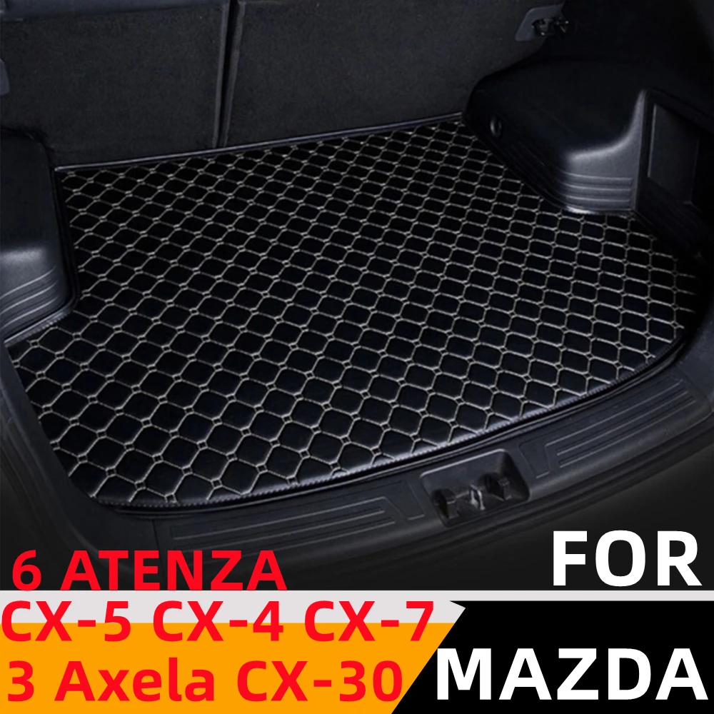 

Водонепроницаемый автомобильный коврик для багажника Sinjayer, Задняя подкладка для багажника автомобиля, коврик, подходящий для Mazda CX-7 3 Axela 6, Задняя подкладка для телефона