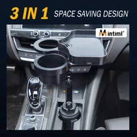 3 in 1 mintiml car cup holder expander adapter with wireless charging board container slip proof car truck drink cup holders