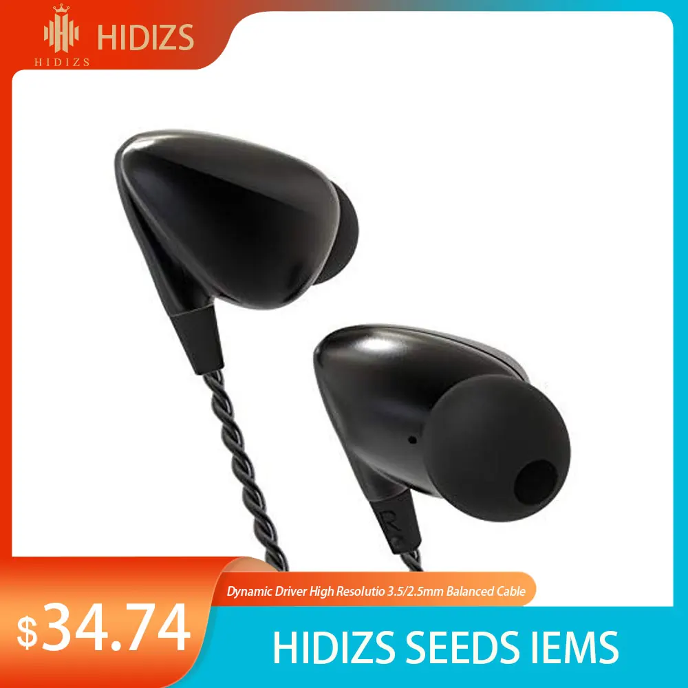 Фото Hi-Fi наушники HIDIZS Seed, проводные, с динамическим драйвером, 3,5/2,5 мм №5
