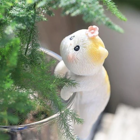 Смоляные фигурки кошек для цветов