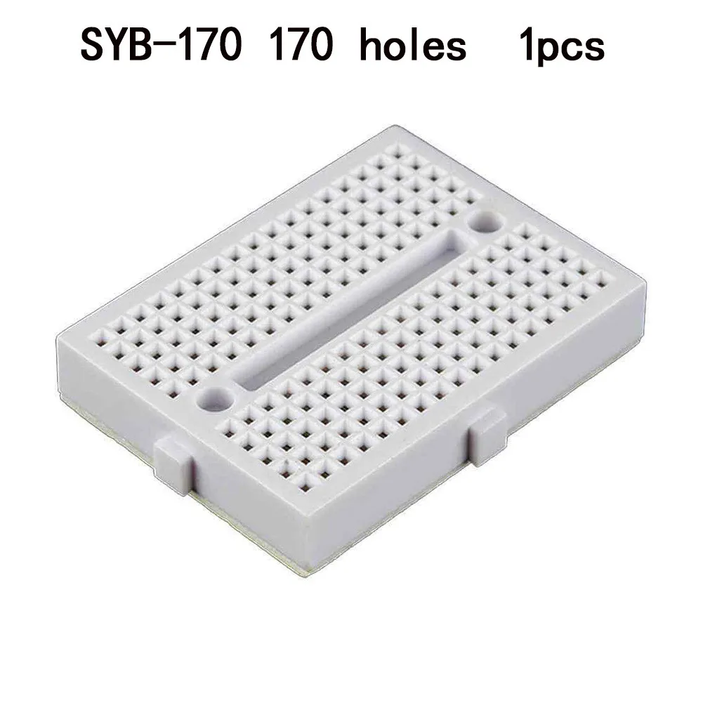 

1pcs Boards Solderless Breadboard SYB-170 170-hole Mini Breadboard Solderless Prototype PCB Board Electronic Components