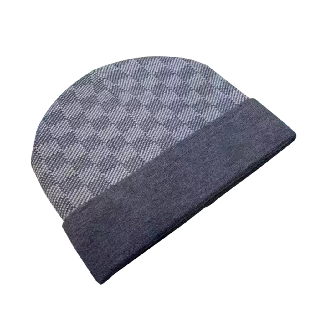 

Large Letter Embroidery Wool Cap Autumn and Winter Face Small 100 Match Warm Knit Caps Cold Hat Fashion Men Hats