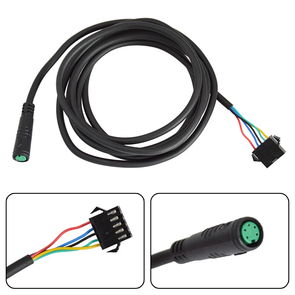 Купи Electric Bicycle Extension Cable Adapter Cable 5pin 1.7m E-Bike Adapter Cable Waterproof SM Connector E-bike Adapter Cable за 142 рублей в магазине AliExpress