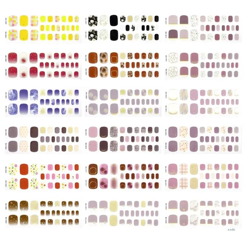 

Самоклеящиеся обертки для ногтей полоски для гель-лака Полные Обертывания для ногтей наклейки для ногтей