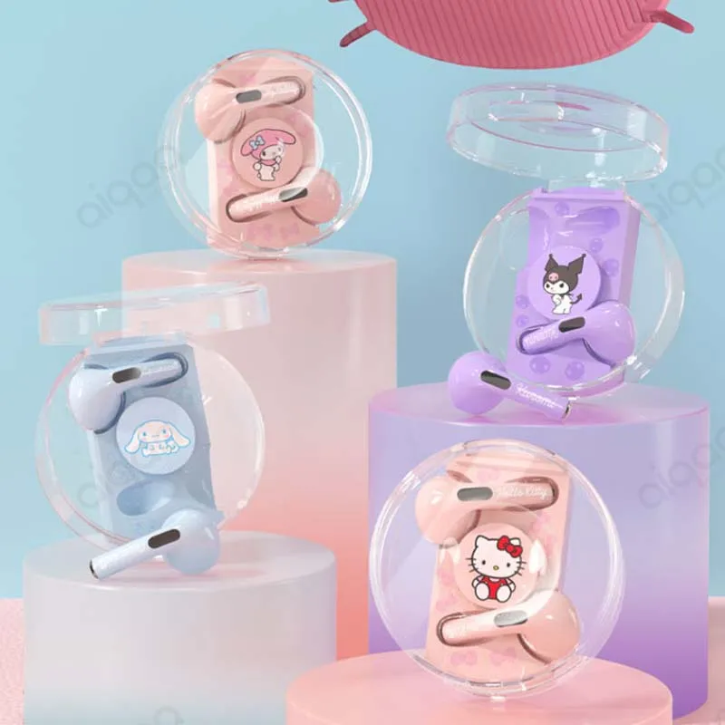 

Sanrio Hellokittys Melody Kuromi Kawaii Wireless Bluetooth Earphone Girls Touch Sport Music Headset Cartoon Earbuds for Iphone